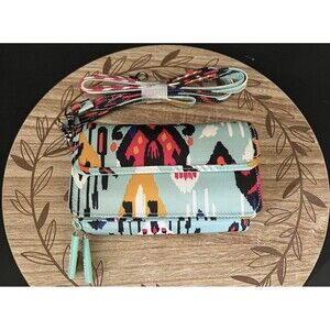 Vera Bradley Lighten Up RFID All in One Crossbody Wallet Pueblo